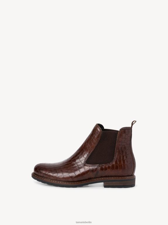 de Tamaris Frauen Chelsea-Stiefel aus Leder - braun/cogna.lea.str. 0LHV42221 Schuhe