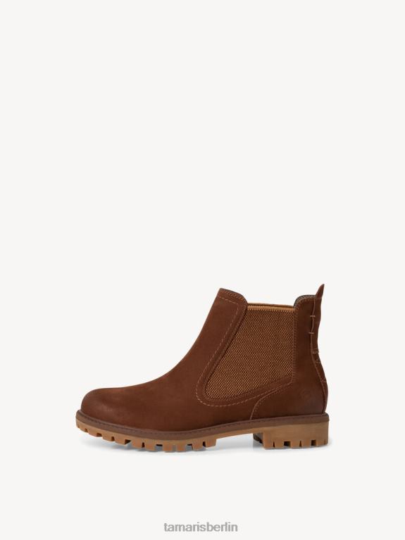 de Tamaris Frauen Chelsea-Stiefel aus Leder – braun/kastanienbraun 0LHV41250 Schuhe