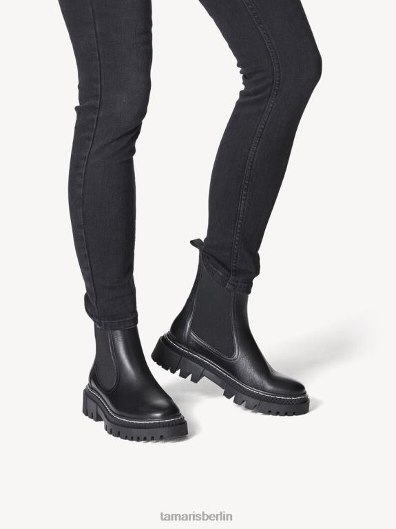 de Tamaris Frauen Chelsea-Stiefel aus Leder – schwarz 0LHV41757 Schuhe