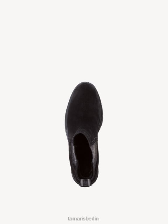 de Tamaris Frauen Chelsea-Stiefel aus Leder – schwarz 0LHV41860 Schuhe