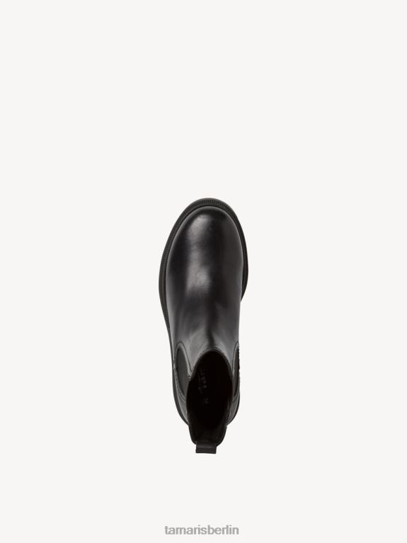 de Tamaris Frauen Chelsea-Stiefel aus Leder – schwarz 0LHV42034 Schuhe