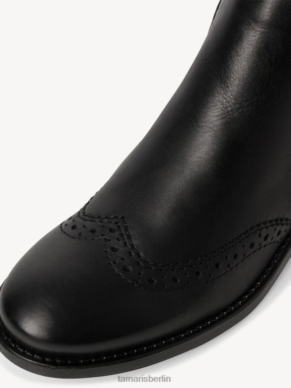 de Tamaris Frauen Chelsea-Stiefel aus Leder – schwarz 0LHV42311 Schuhe
