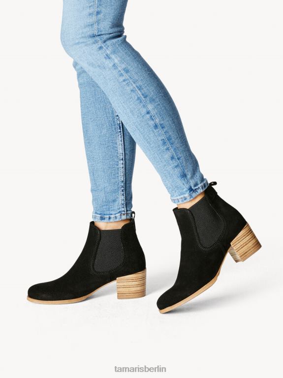 de Tamaris Frauen Chelsea-Stiefel aus Leder – schwarz 0LHV4238 Schuhe