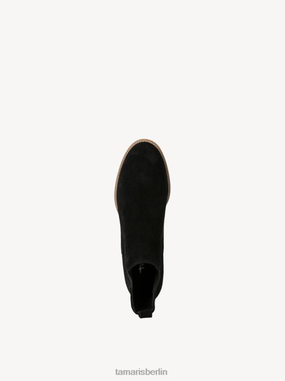 de Tamaris Frauen Chelsea-Stiefel aus Leder – schwarz 0LHV4238 Schuhe
