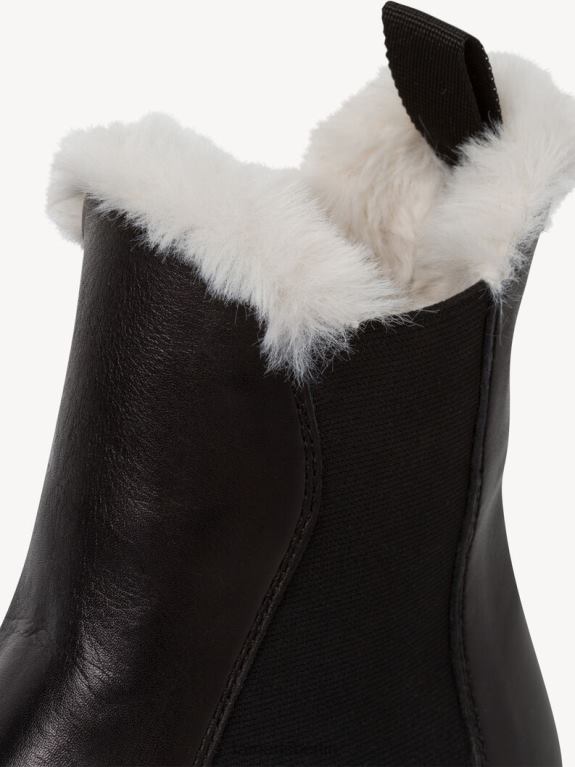de Tamaris Frauen Chelsea-Stiefel aus Leder – schwarz 0LHV424 Schuhe