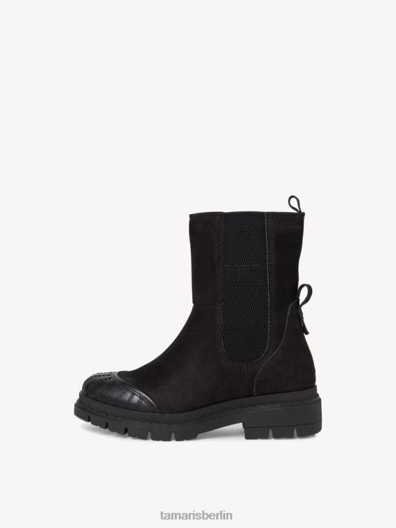 de Tamaris Frauen Chelsea-Stiefel aus Leder – schwarz 0LHV4522 Schuhe