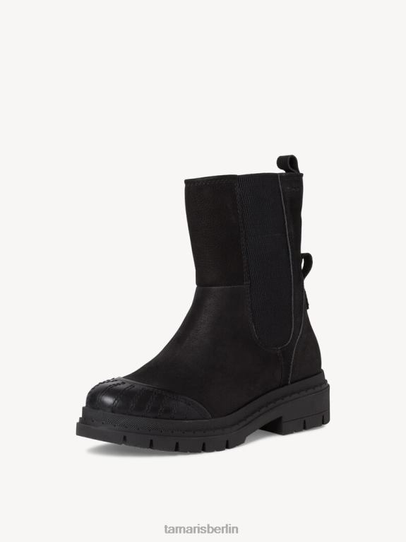 de Tamaris Frauen Chelsea-Stiefel aus Leder – schwarz 0LHV4522 Schuhe