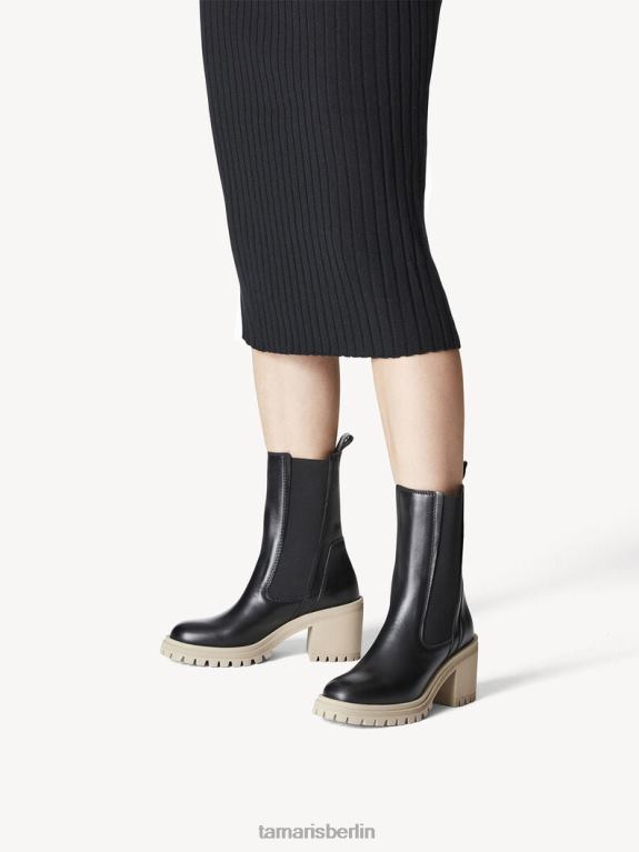 de Tamaris Frauen Chelsea-Stiefel aus Leder – schwarz 0LHV4673 Schuhe