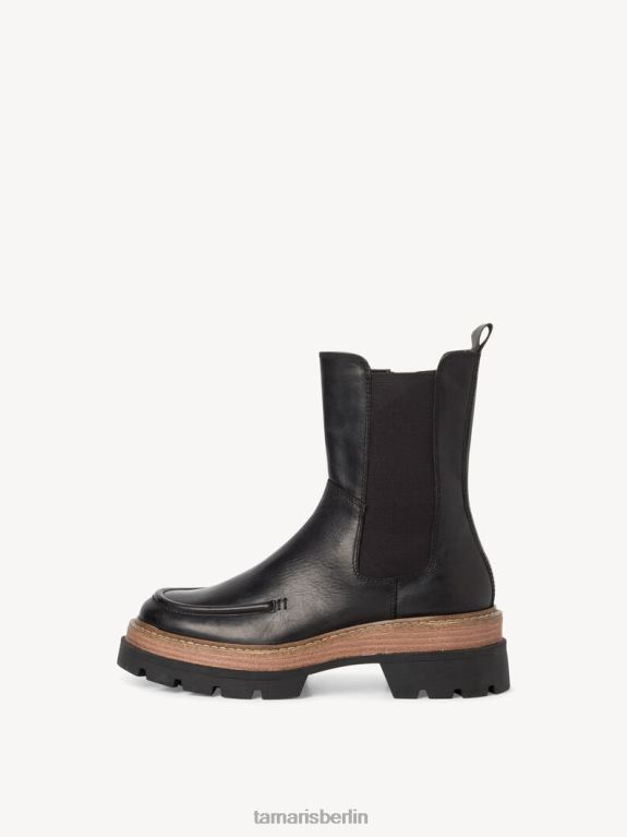 de Tamaris Frauen Chelsea-Stiefel aus Leder – schwarz 0LHV4889 Schuhe