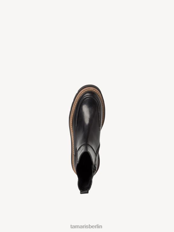 de Tamaris Frauen Chelsea-Stiefel aus Leder – schwarz 0LHV4889 Schuhe