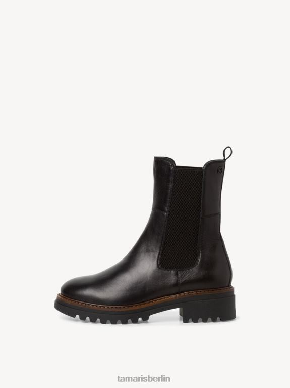 de Tamaris Frauen Chelsea-Stiefel aus Leder – schwarz 0LHV4986 Schuhe