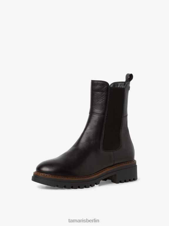 de Tamaris Frauen Chelsea-Stiefel aus Leder – schwarz 0LHV4986 Schuhe