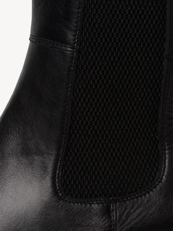 de Tamaris Frauen Chelsea-Stiefel aus Leder – schwarz 0LHV4986 Schuhe
