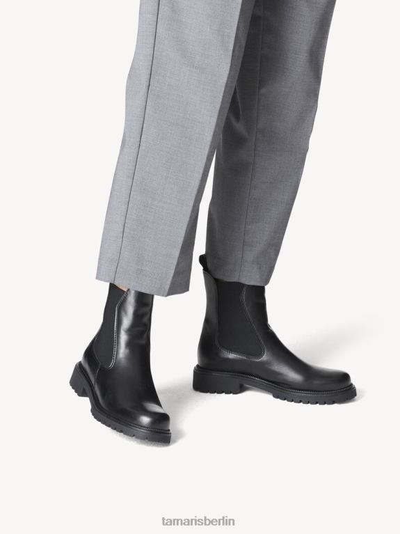 de Tamaris Frauen Chelsea-Stiefel aus Leder – schwarz 0LHV4996 Schuhe