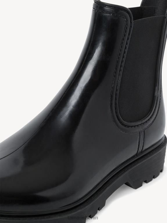 de Tamaris Frauen Gummistiefel - Schwarz/Flüssigkeitsschwarz 0LHV41755 Schuhe