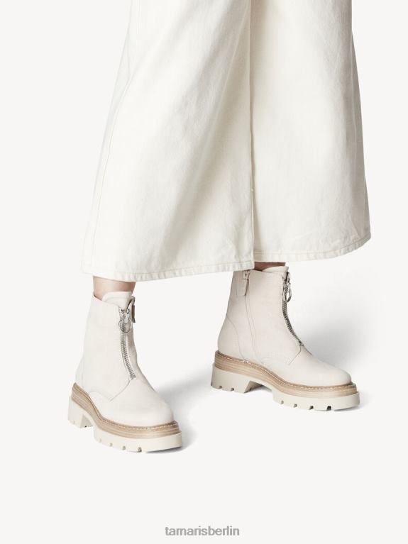 de Tamaris Frauen Lederstiefelette - Beige/Elfenbein Nubuk 0LHV41788 Schuhe