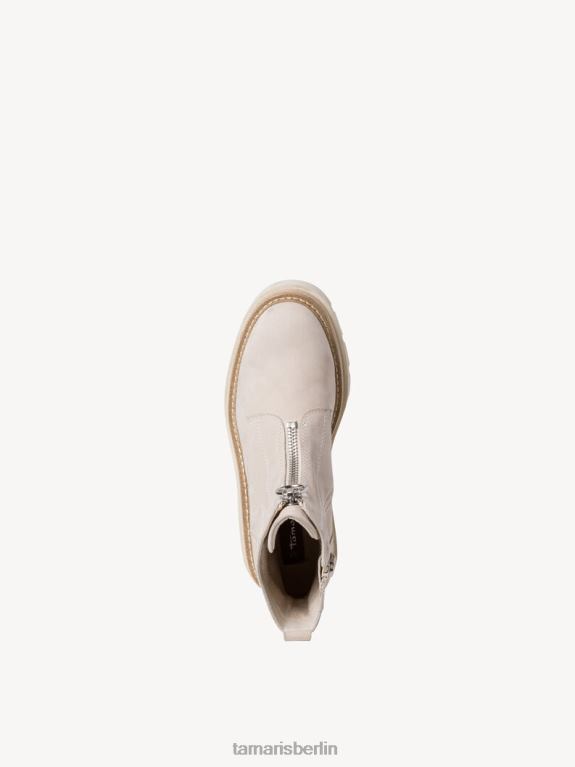 de Tamaris Frauen Lederstiefelette - Beige/Elfenbein Nubuk 0LHV41788 Schuhe