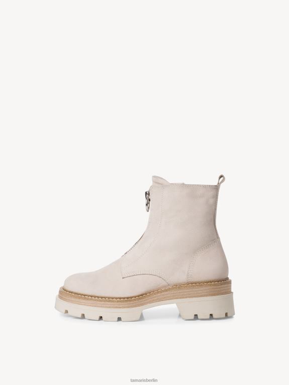 de Tamaris Frauen Lederstiefelette - Beige/Elfenbein Nubuk 0LHV41788 Schuhe