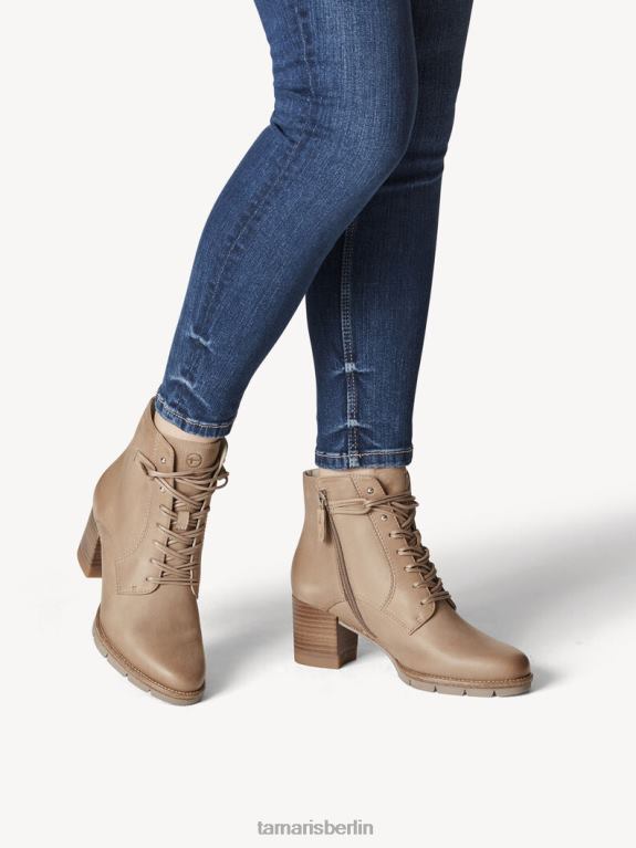 de Tamaris Frauen Lederstiefelette - Beige/Wüstennubuk 0LHV42265 Schuhe