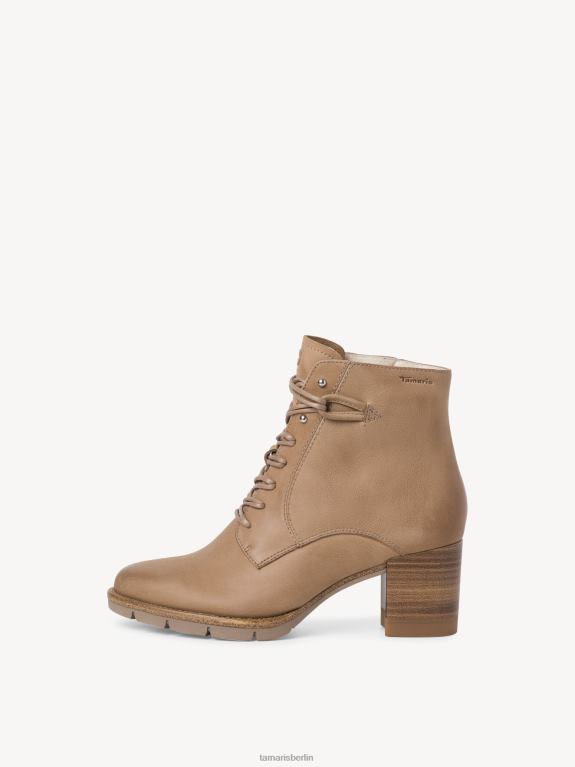 de Tamaris Frauen Lederstiefelette - Beige/Wüstennubuk 0LHV42265 Schuhe