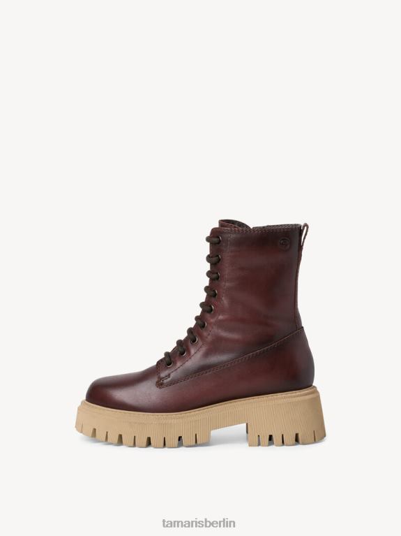 de Tamaris Frauen Lederstiefelette - Braun/Café 0LHV41783 Schuhe