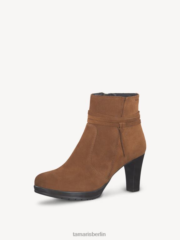 de Tamaris Frauen Lederstiefelette - Braun/Muscat-Wildleder 0LHV42109 Schuhe