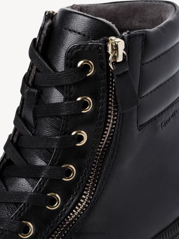 de Tamaris Frauen Lederstiefelette - Schwarz/Schwarzes Nappaleder 0LHV41379 Schuhe