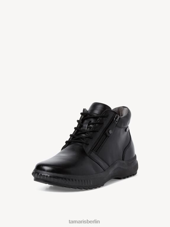 de Tamaris Frauen Lederstiefelette - Schwarz/Schwarzes Nappaleder 0LHV41388 Schuhe