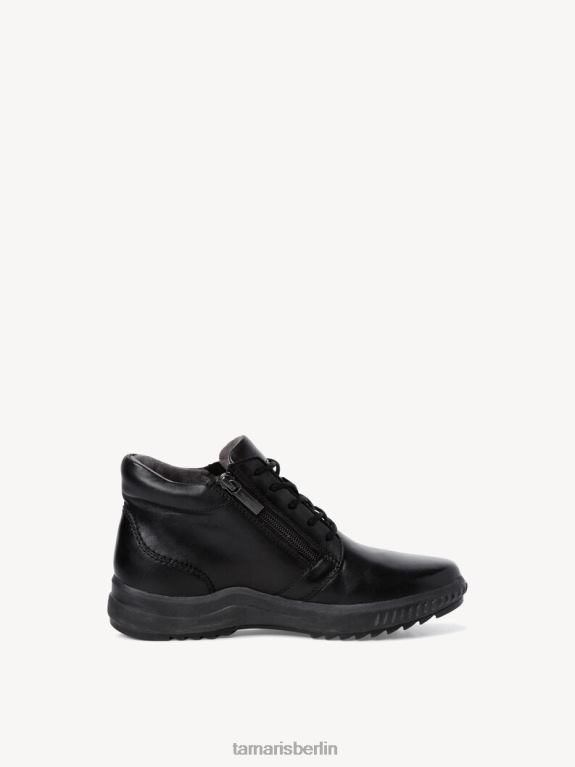 de Tamaris Frauen Lederstiefelette - Schwarz/Schwarzes Nappaleder 0LHV41388 Schuhe