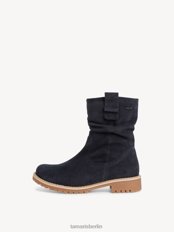 de Tamaris Frauen Lederstiefelette - blaues Warmfutter/Marineblau 0LHV41229 Schuhe
