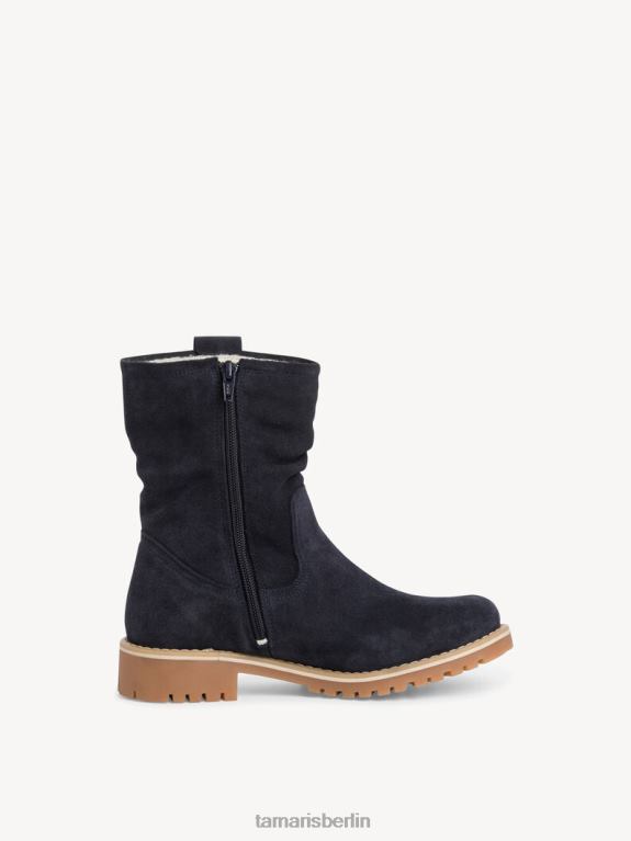 de Tamaris Frauen Lederstiefelette - blaues Warmfutter/Marineblau 0LHV41229 Schuhe