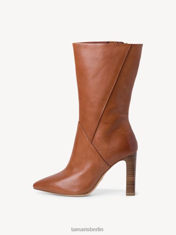 de Tamaris Frauen Lederstiefelette - braun/cognac 0LHV41460 Schuhe