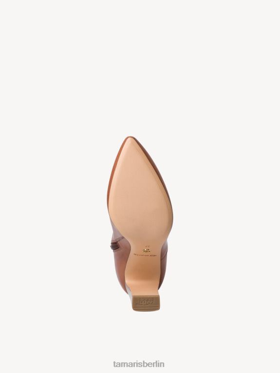 de Tamaris Frauen Lederstiefelette - braun/cognac 0LHV41460 Schuhe