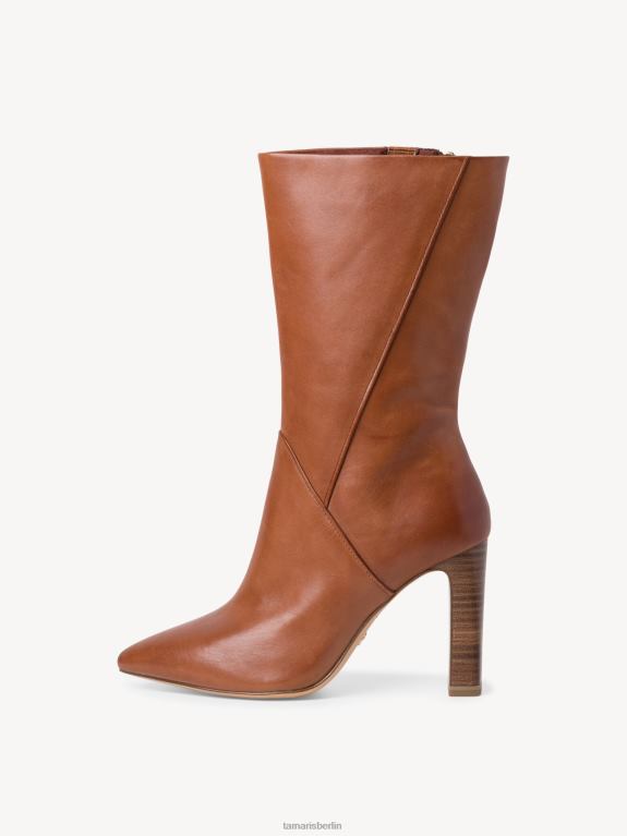 de Tamaris Frauen Lederstiefelette - braun/cognac 0LHV41460 Schuhe