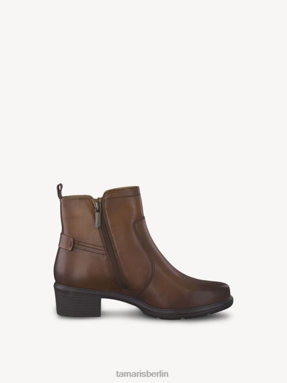 de Tamaris Frauen Lederstiefelette - braun/cognac 0LHV41862 Schuhe