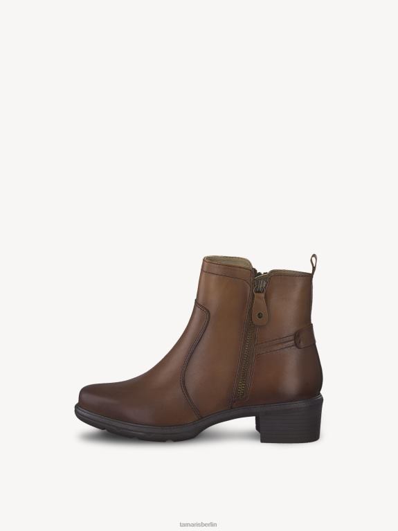 de Tamaris Frauen Lederstiefelette - braun/cognac 0LHV41862 Schuhe