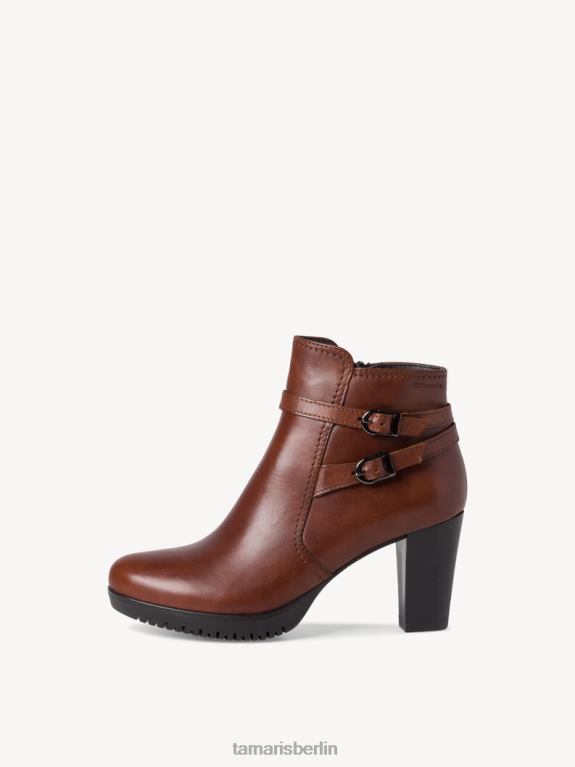 de Tamaris Frauen Lederstiefelette - braun/cognac 0LHV42126 Schuhe