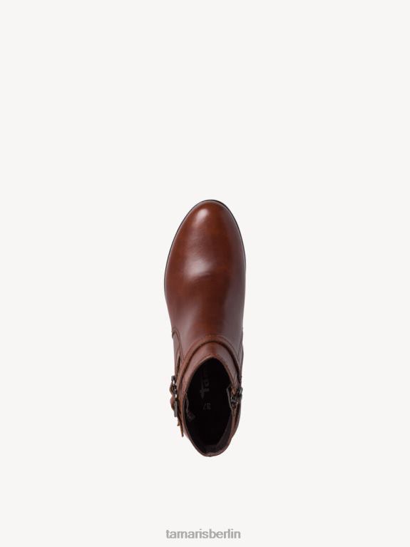 de Tamaris Frauen Lederstiefelette - braun/cognac 0LHV42126 Schuhe