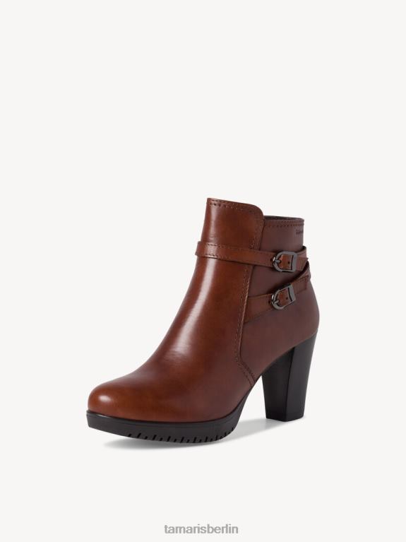 de Tamaris Frauen Lederstiefelette - braun/cognac 0LHV42126 Schuhe