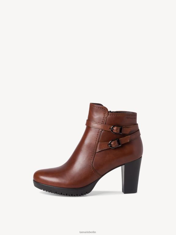 de Tamaris Frauen Lederstiefelette - braun/cognac 0LHV42126 Schuhe