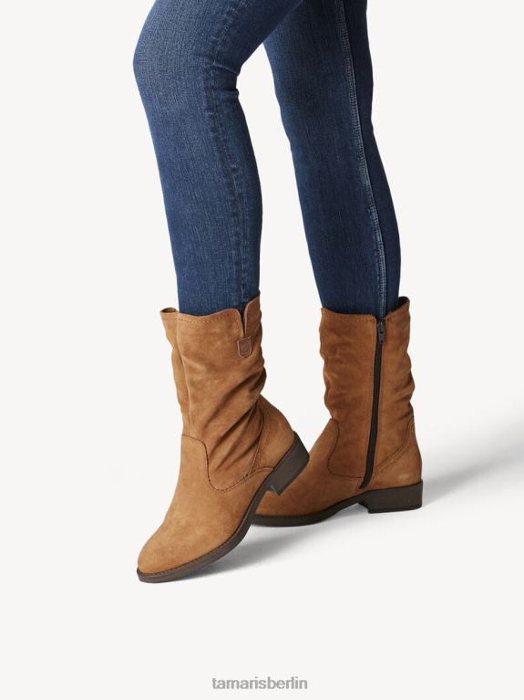 de Tamaris Frauen Lederstiefelette - braun/cognac 0LHV42181 Schuhe