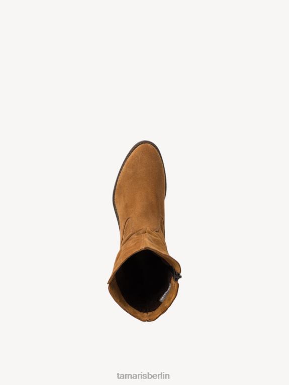 de Tamaris Frauen Lederstiefelette - braun/cognac 0LHV42181 Schuhe