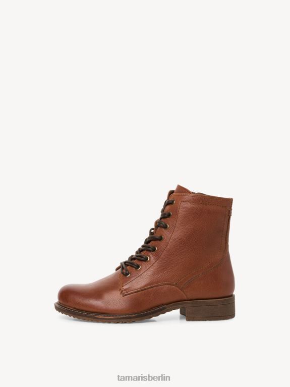 de Tamaris Frauen Lederstiefelette - braun/cognac 0LHV42278 Schuhe