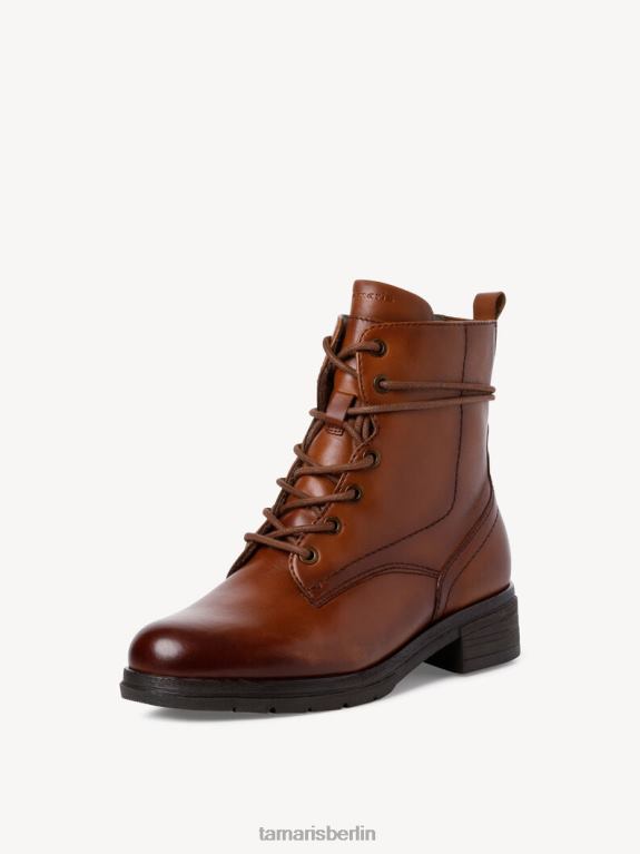 de Tamaris Frauen Lederstiefelette - braun/cognac 0LHV42308 Schuhe