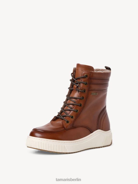 de Tamaris Frauen Lederstiefelette - braun/cognac 0LHV4312 Schuhe