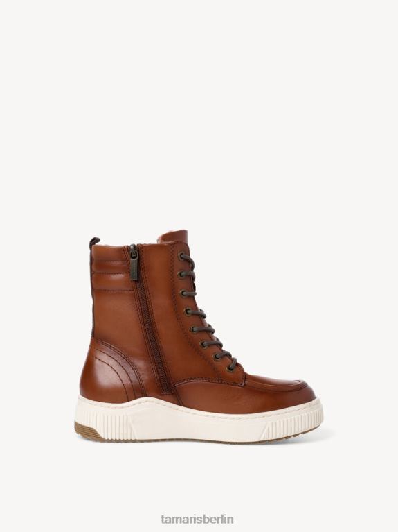 de Tamaris Frauen Lederstiefelette - braun/cognac 0LHV4312 Schuhe
