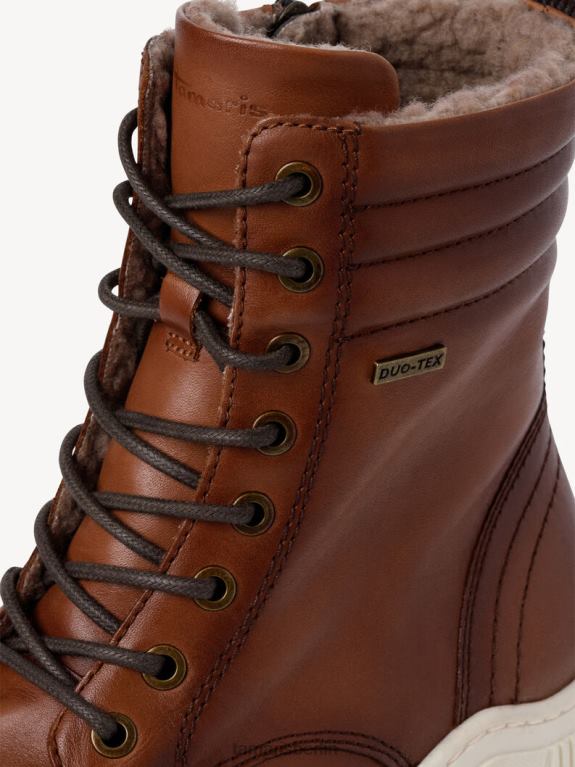 de Tamaris Frauen Lederstiefelette - braun/cognac 0LHV4312 Schuhe