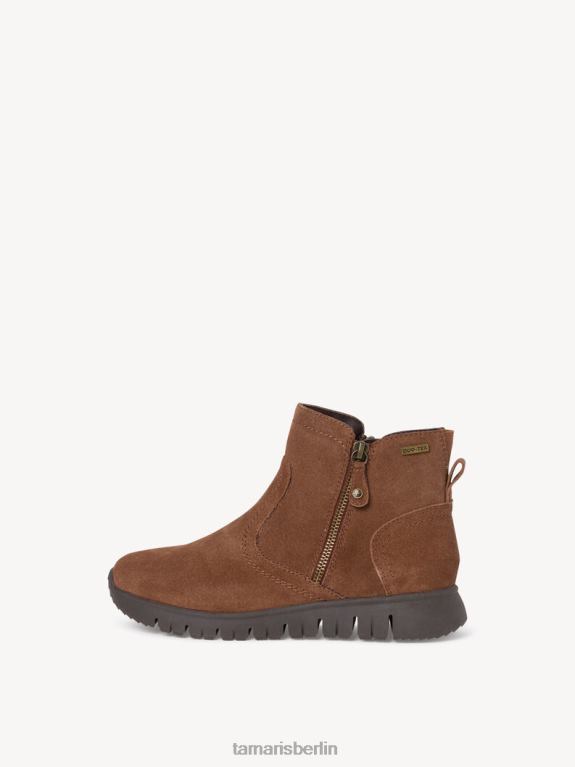de Tamaris Frauen Lederstiefelette - braun/cognac 0LHV4511 Schuhe
