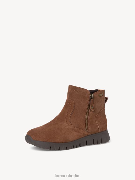 de Tamaris Frauen Lederstiefelette - braun/cognac 0LHV4511 Schuhe