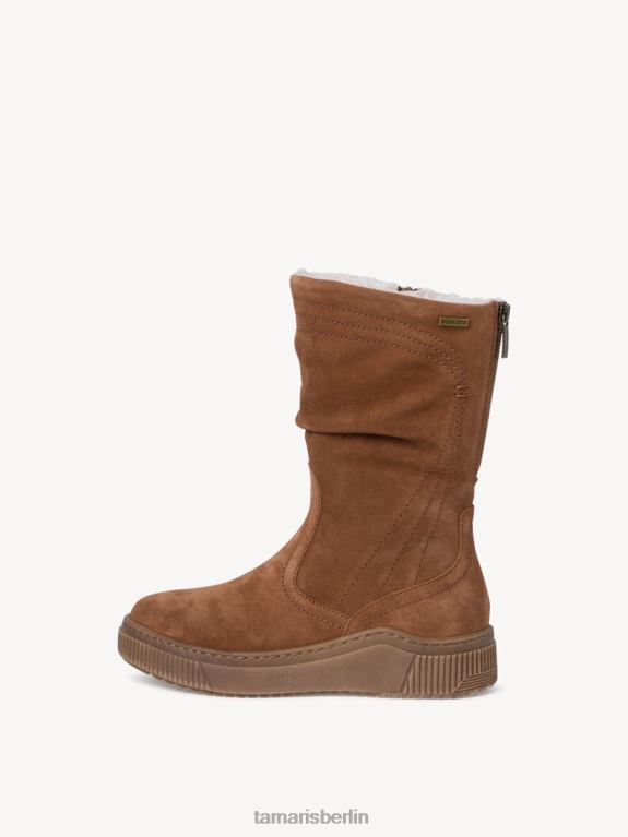 de Tamaris Frauen Lederstiefelette - braun/cognac 0LHV498 Schuhe